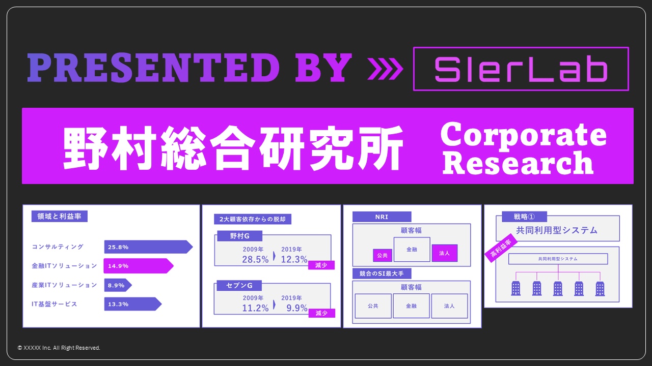野村総合研究所の企業研究