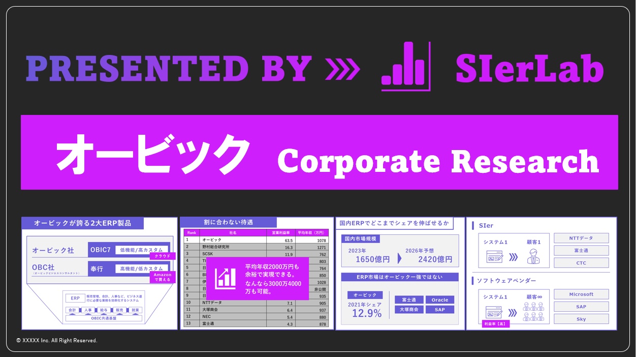 オービックの企業研究